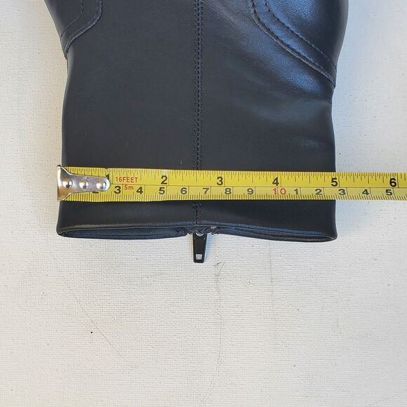 Steve Madden Phillie Womens Black Leather Block Heel Almond Toe Ankle Boot NWOB - Picture 10 of 14